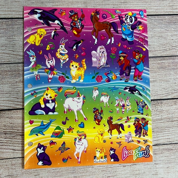 Lisa Frank Other - Vintage 90's Lisa Frank Sticker Sheets